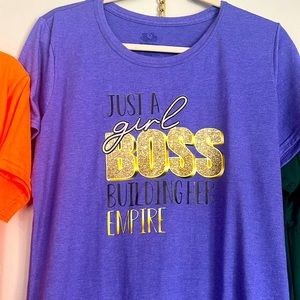 just a girl boss building her empire. Heavy cotton soft to touch women’s tshirt